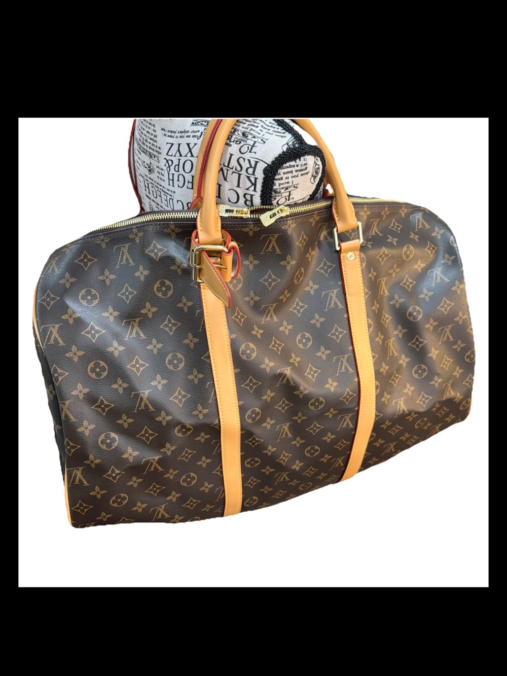 Brown Monogram Duffel with Tan Trim - Picture 2 of 15